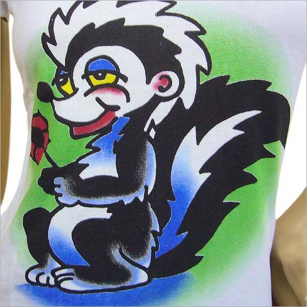 Ed Hardy エドハーディー ベーシック スカンク 半袖 Tシャツ