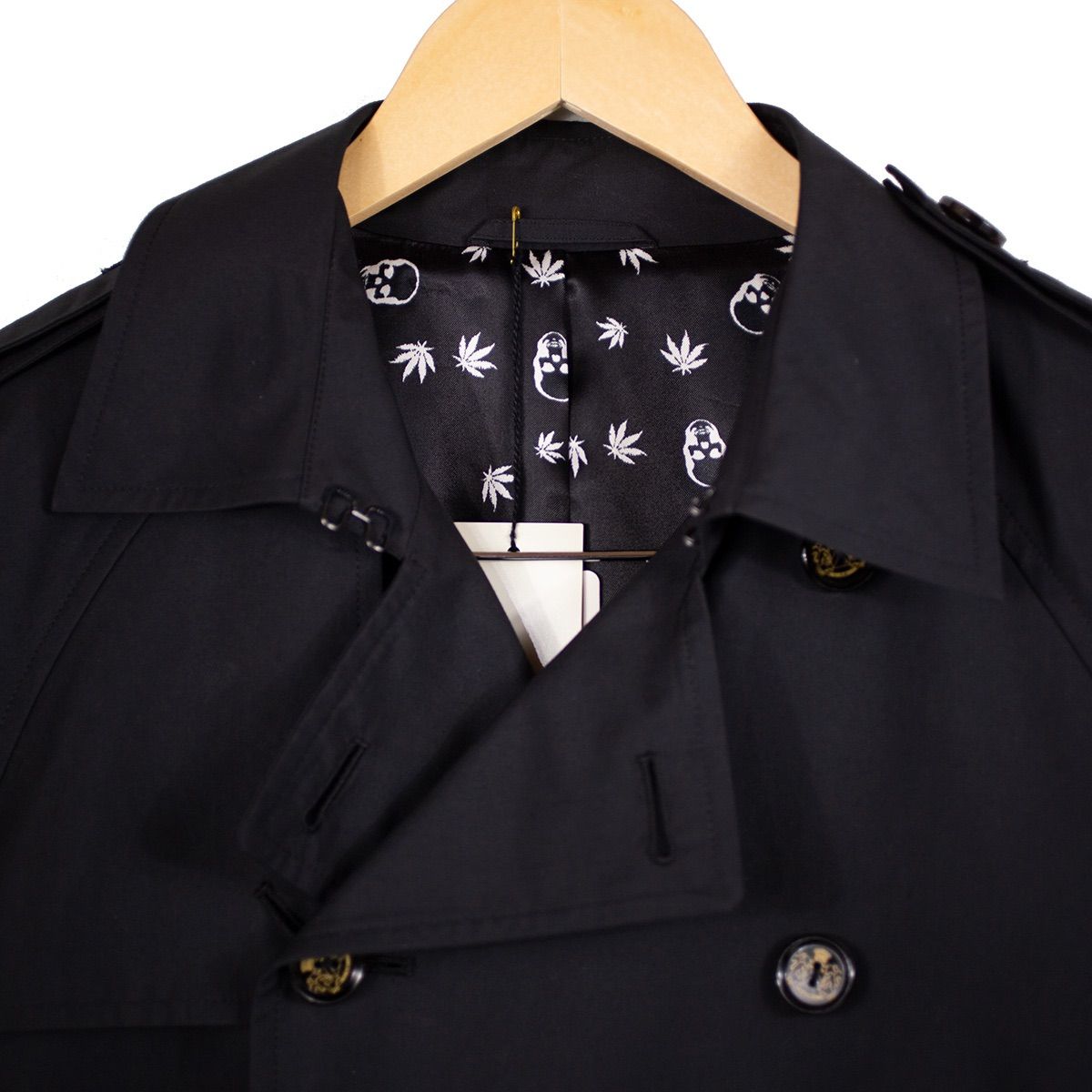 ルシアンペラフィネ lucien pellat-finet トレンチコート 黒