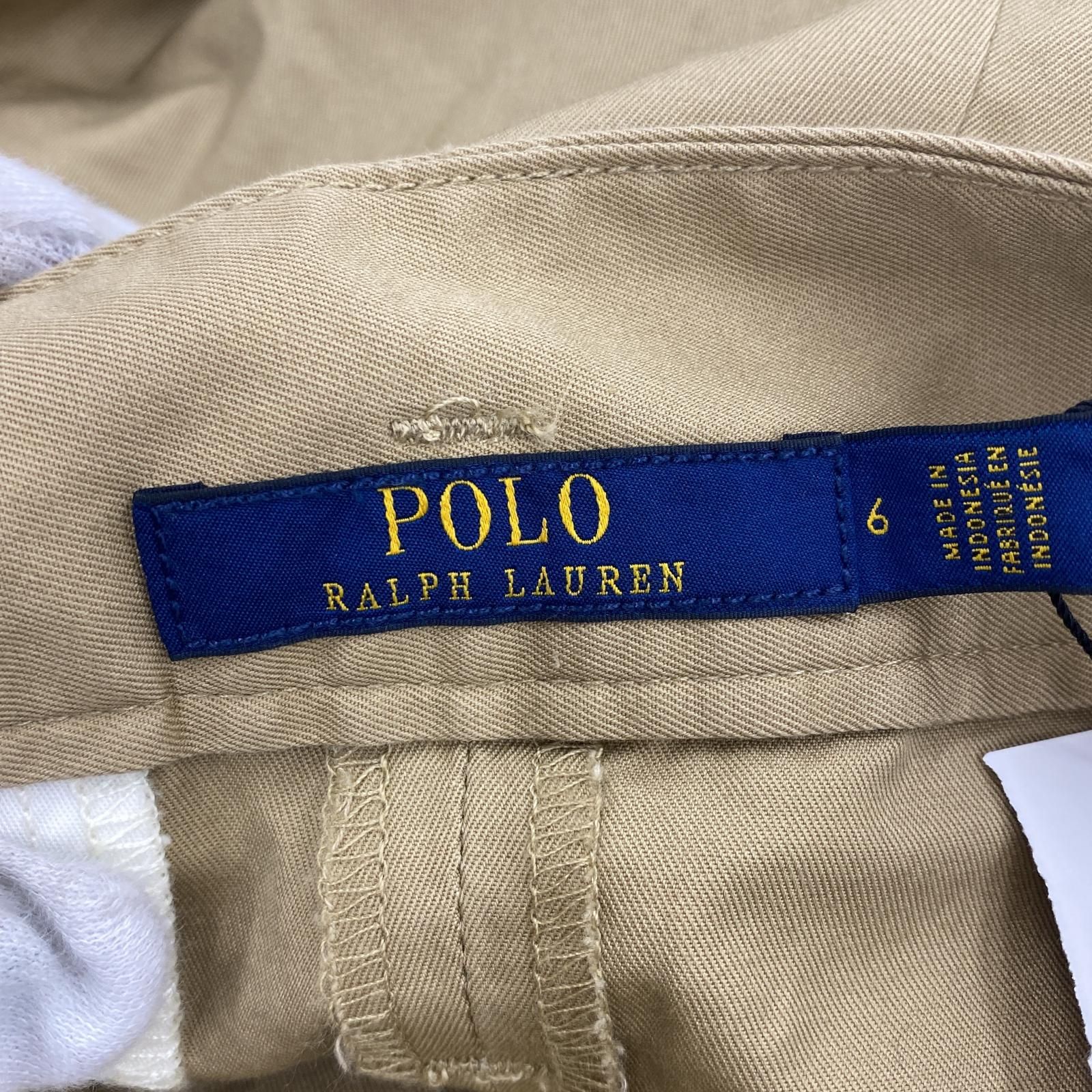 POLO RALPH LAUREN ポロ・ラルフローレン タグ・ベルト付き ガウチョ 