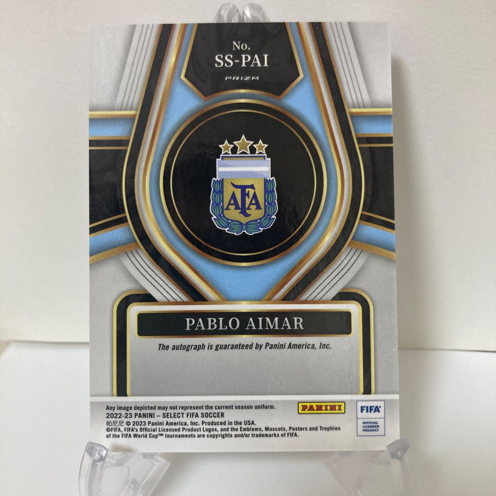 パブロ・アイマール 直筆サイン 2022-23 Panini Select FIFA PABLO