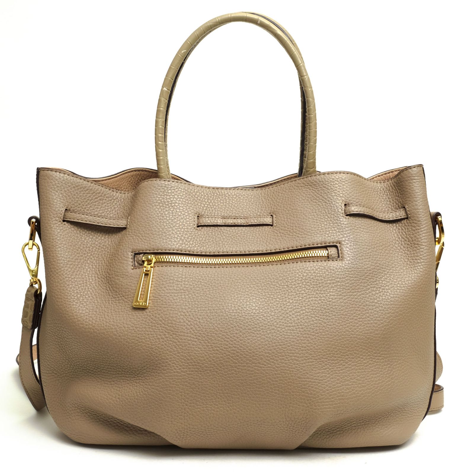 未使用 ココセリュックスゴールド トートバッグ パイソン レザー A4