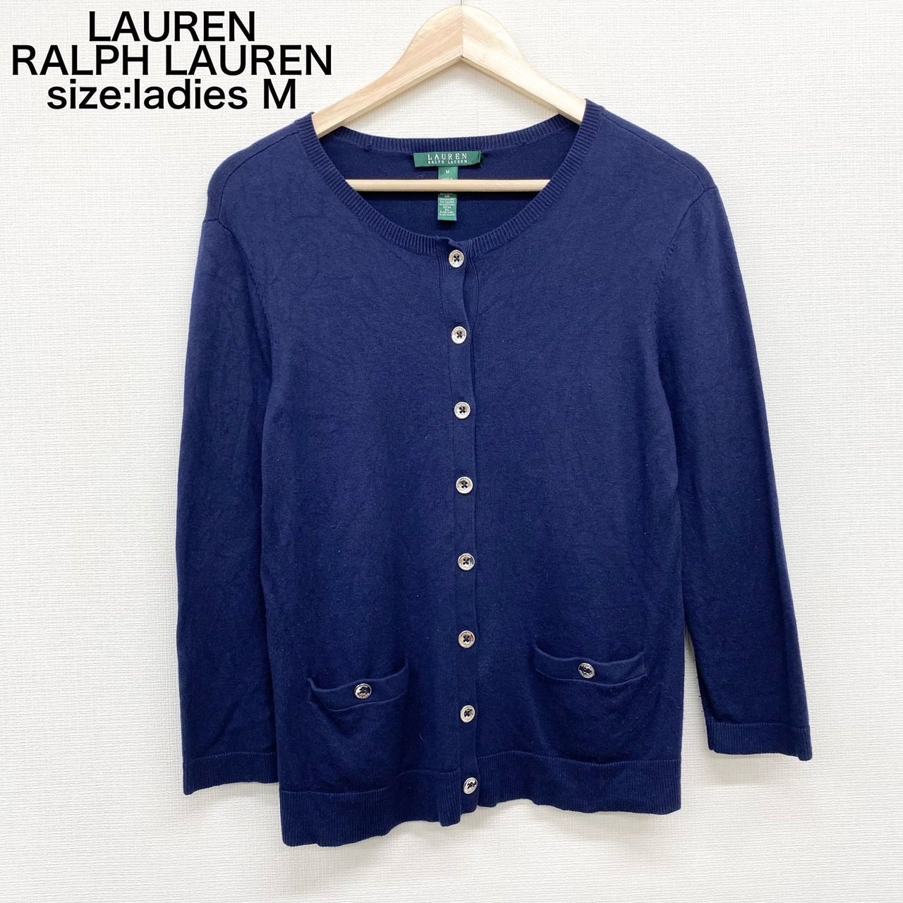 Ralph Lauren - ラルフローレン　シルク混合　カーディガン　ボレロ　ブラウン　花柄　美品　専用 レディース ローレン ラルフローレン シルク混 ニット