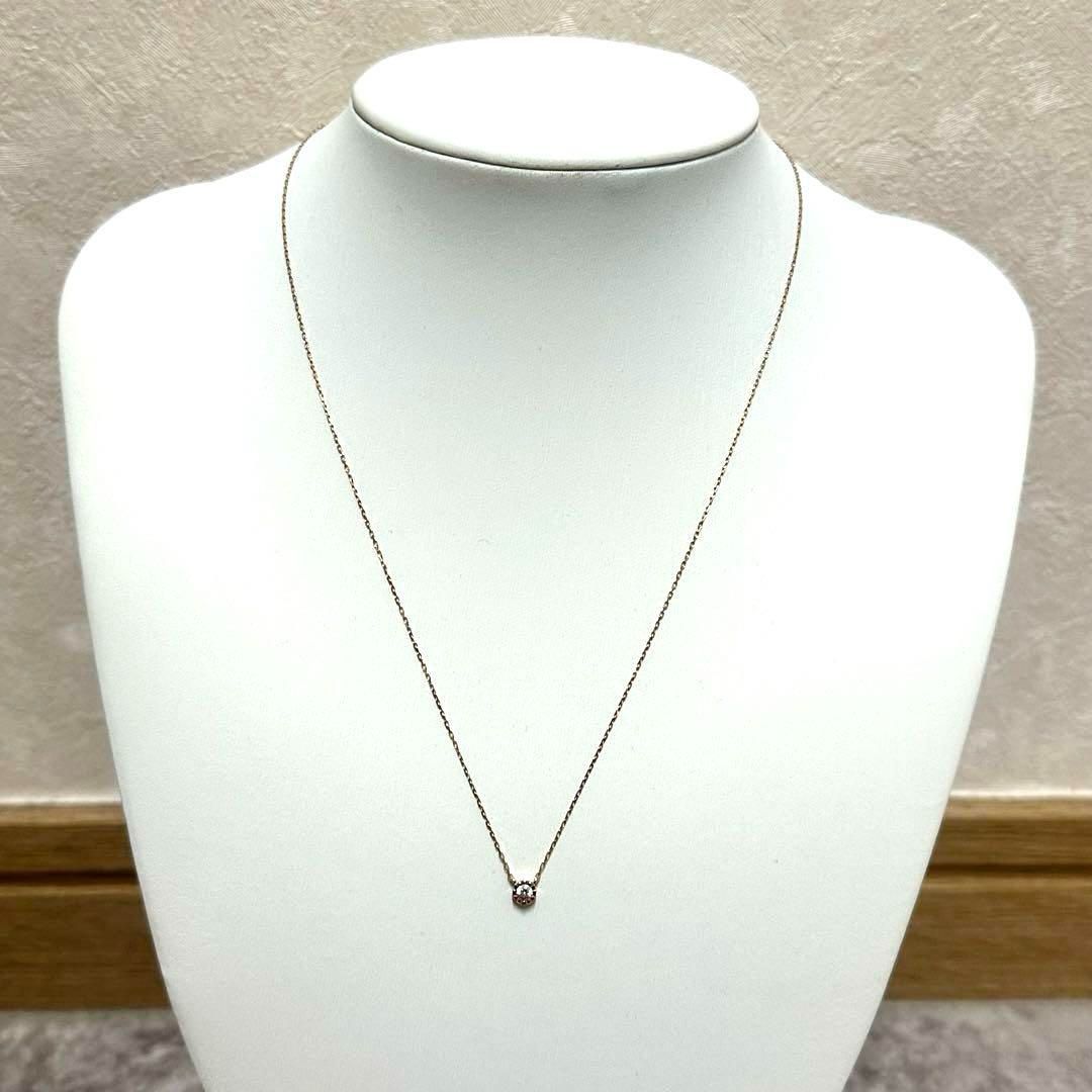極美品 ETE エテ ネックレス K10PG ダイヤモンド ピンクゴールド 