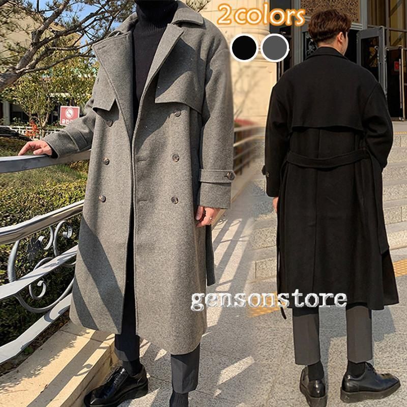 チェスターコート メンズ アウター ロング ウールコート