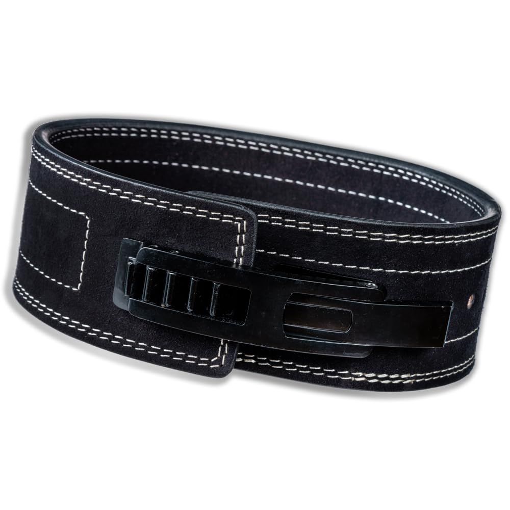 Zawick レバーアクションベルト パワーベルト トレーニングベルト レザー 革 筋トレ ベルト リフティングベルト black マルチ Small