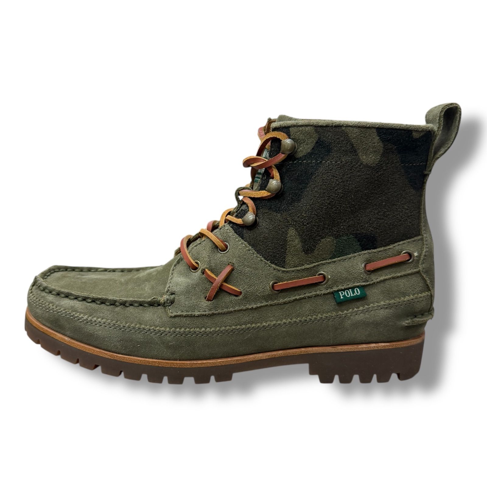 参考上代30800円 ♥品 POLO RALPH LAUREN RANGER MID レンジャーミッド レザー ブーツ ポロラルフローレン 453351 27cm 99601A1