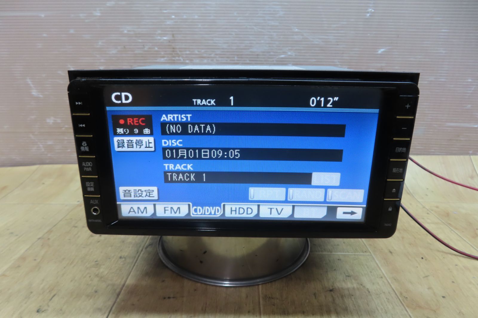 中古品 トヨタ純正 HDDナビゲーション NHZN-W59G 08545-00S21  Panasonic NHZN-W59G Full Seg DVD CD HDD □TOYOTA純正⁄Panasonic