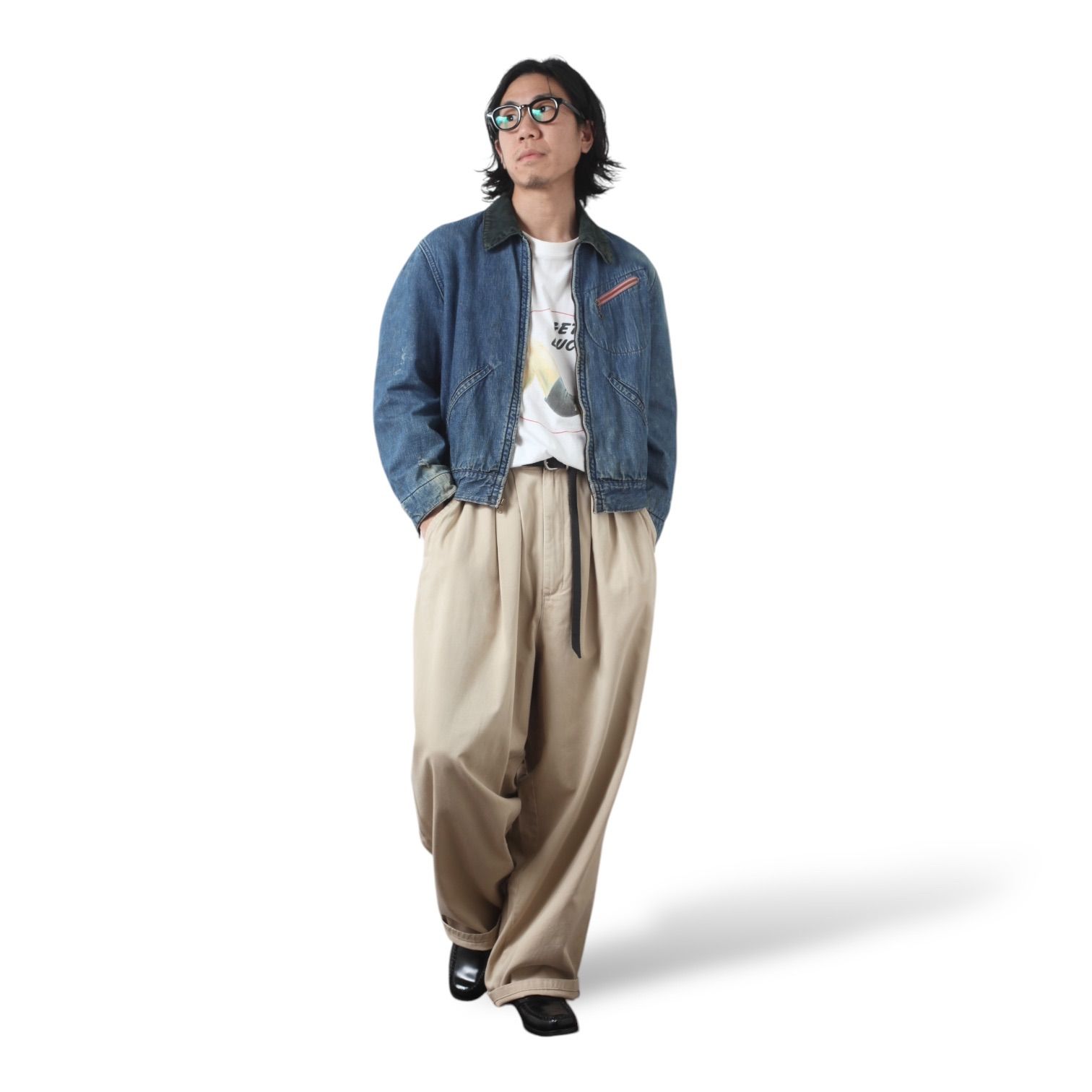 古着 60s ブルーベル デニム ワーク ジャケット インディゴ L 当時物