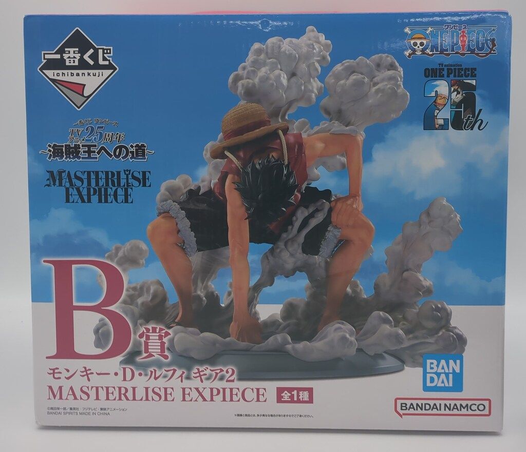 BANDAI SPIRITS 一番くじ ワンピース TVアニメ25周年 海賊王への道 B賞 モンキー・D・ルフィ ギア2 MASTERLISE EXPIECE