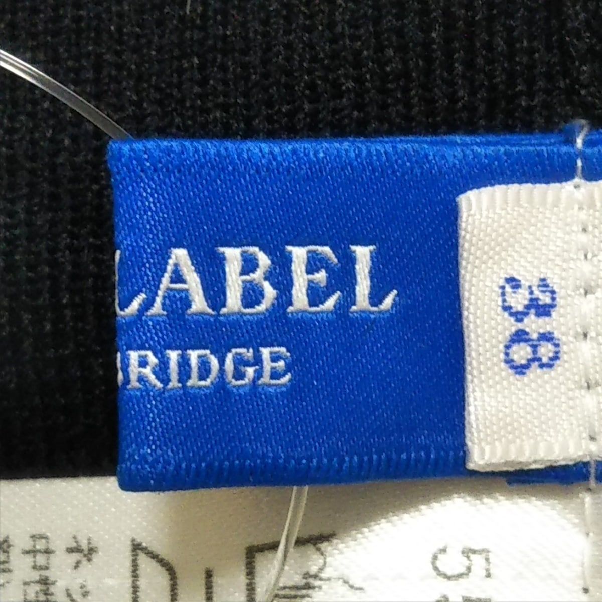 BLUE LABEL CRESTBRIDGE(ブルーレーベルクレストブリッジ) 七分袖セーター サイズ38 M レディース美品  - 黒×レッド×マルチ リボン