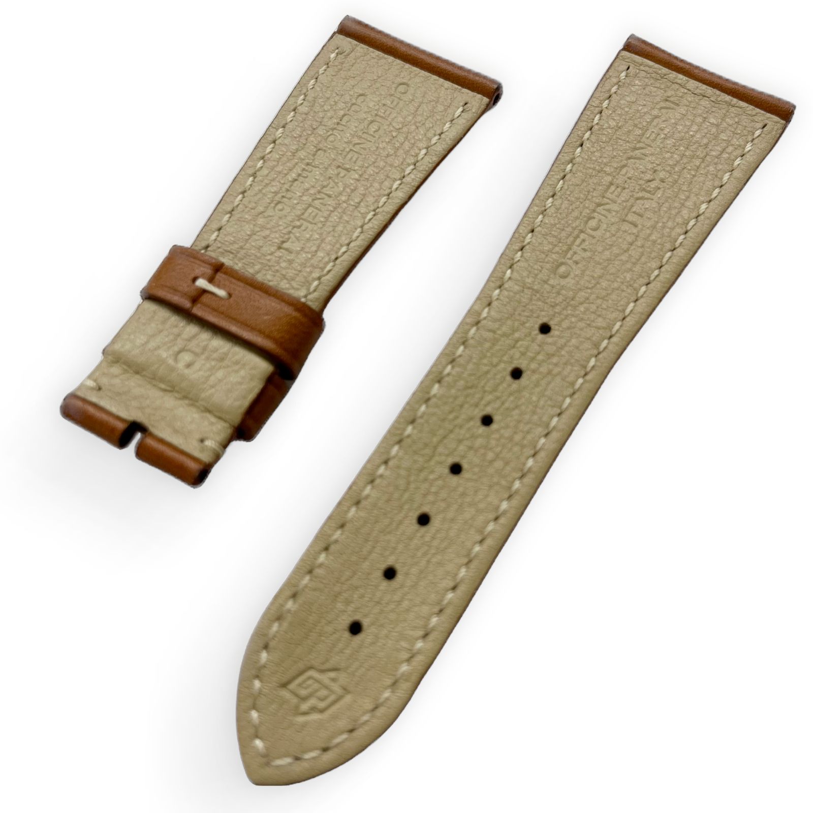 OFFICINE PANERAI ブラウン クロコダイル レザーベルト