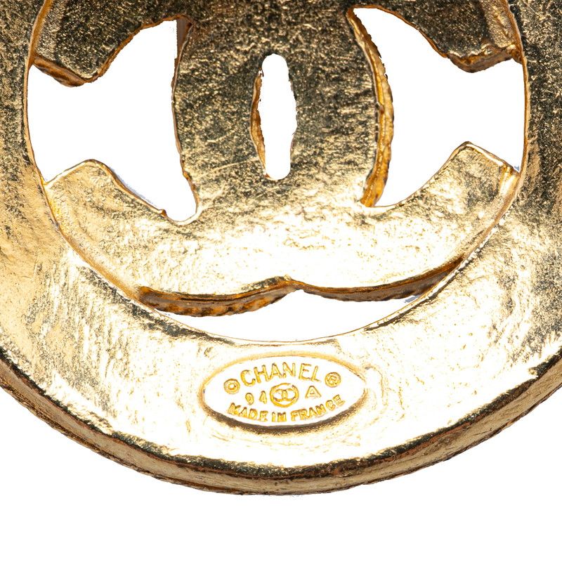 シャネル ヴィンテージ ココマーク ロングネックレス ゴールド メッキ  