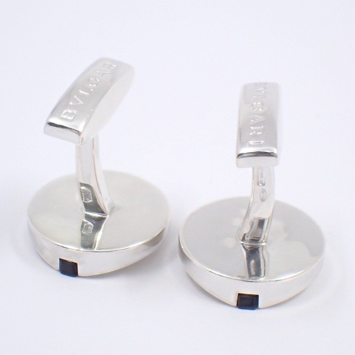 BVLGARI ブルガリ ラウンド カフス カフリンクス シルバー925/オニキス