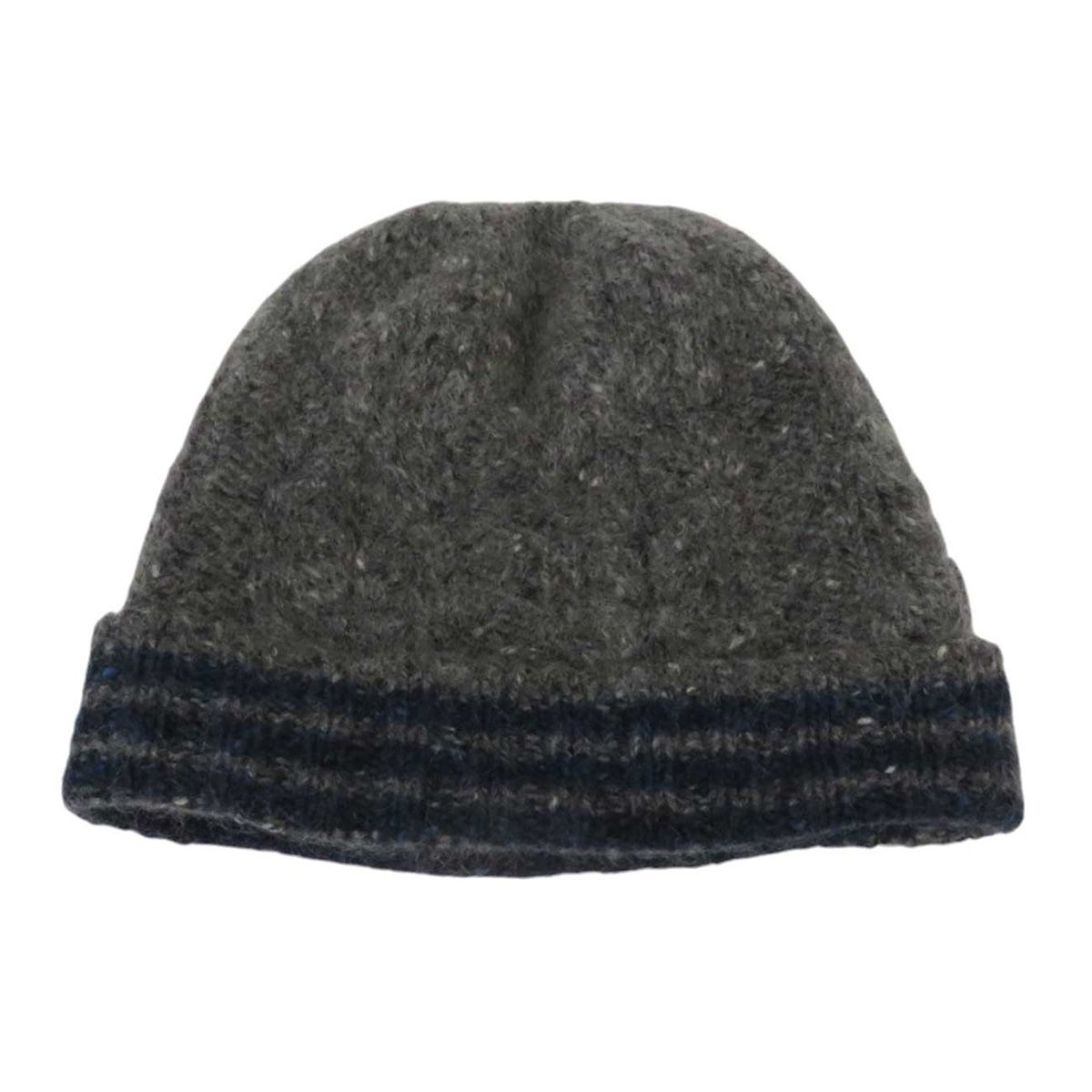 トムブラウン ニットキャップ ユニセックス グレー ブルー THOM BROWNE アパレル 小物