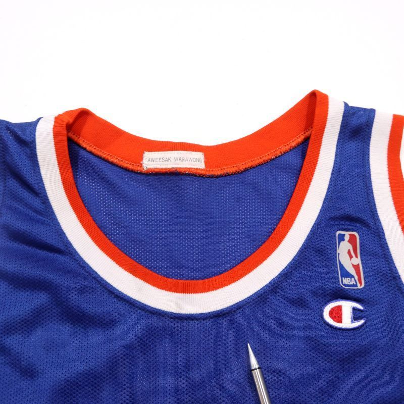 90s USA製 NBA vintage Champion ニューヨーク・ニックス パトリック 