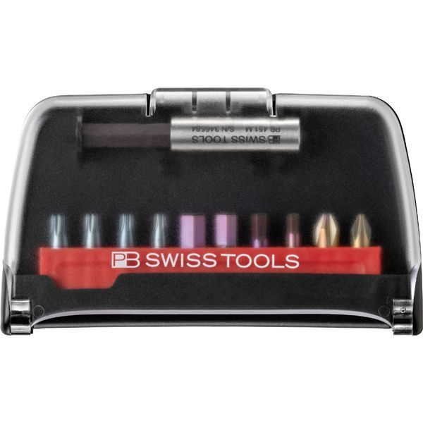 PB SWISS TOOLS ピービースイスツールズ 10本組 ショートタイプ ドライバービット ケース付 C6.700BC