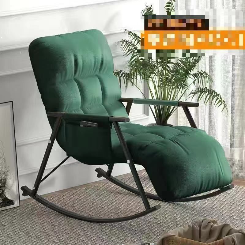 リクライニングバルコニー家庭用屋外リクライニングレジャーチェアテクノロジークロス昼休み怠け者ソファリビングロッキングチェア