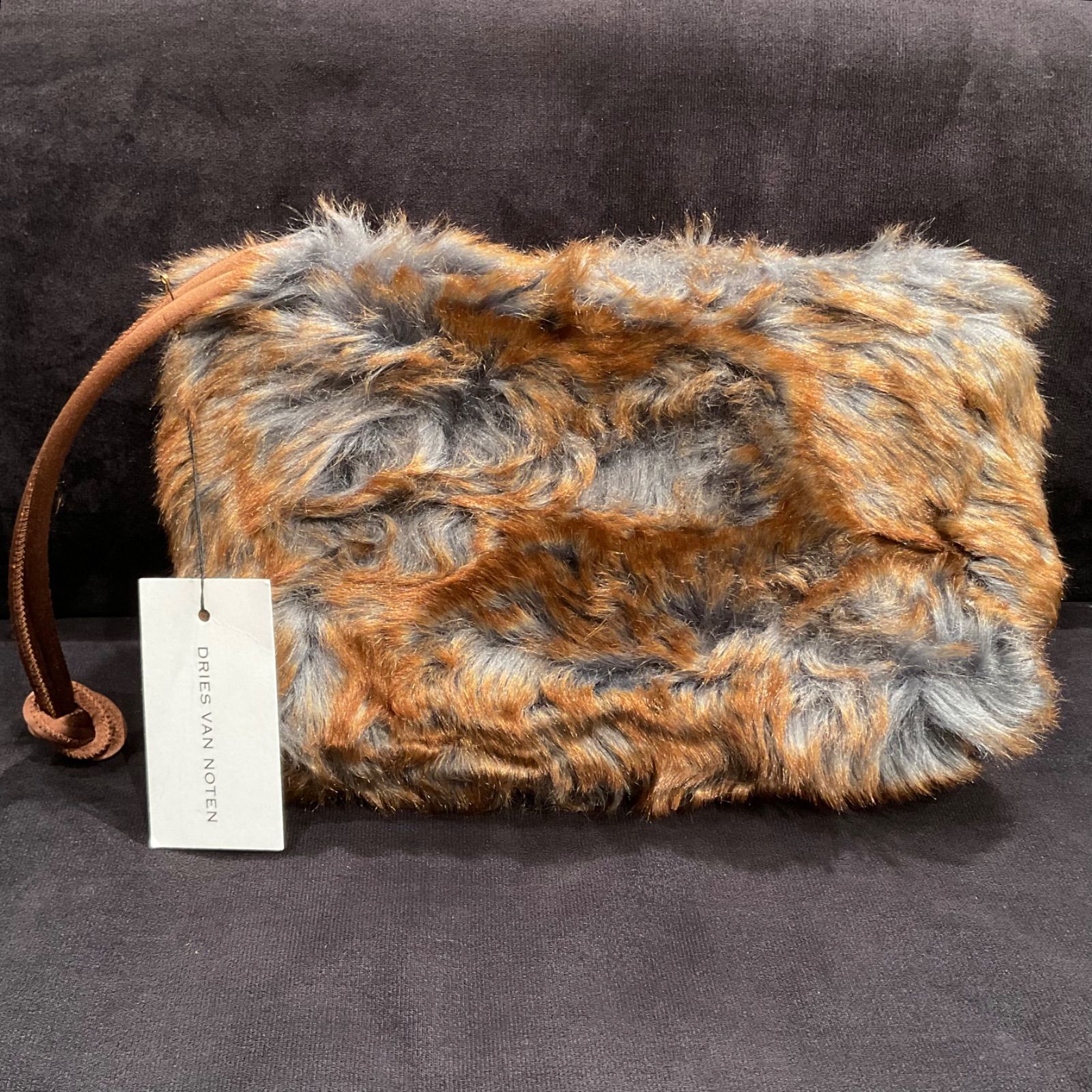 【箱付美品】ドリスヴァンノッテン ファー バッグ DRIES VAN NOTEN ドリスヴァンノッテン ファーバッグ クラッチ
