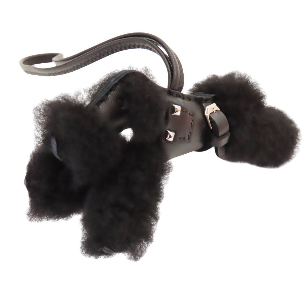 中古】HERMES エルメス バディパンクチャーム ソーブラック シルバー
