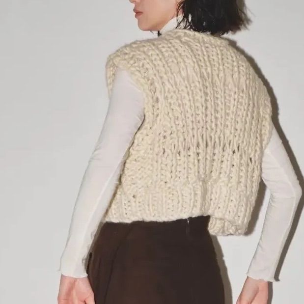 todayful チャンキーハンドニットベスト 最終値下げ T. japan hand