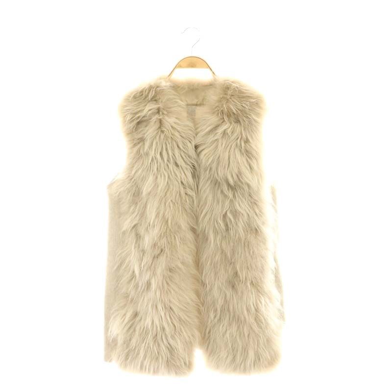 【極美品】23区　ファー　ベスト　38 カシミヤ　ウール　高級　春　ジレ　希少 リアルミンクファー ジレ ベスト （楽天市場】【 TAKAGI MINK