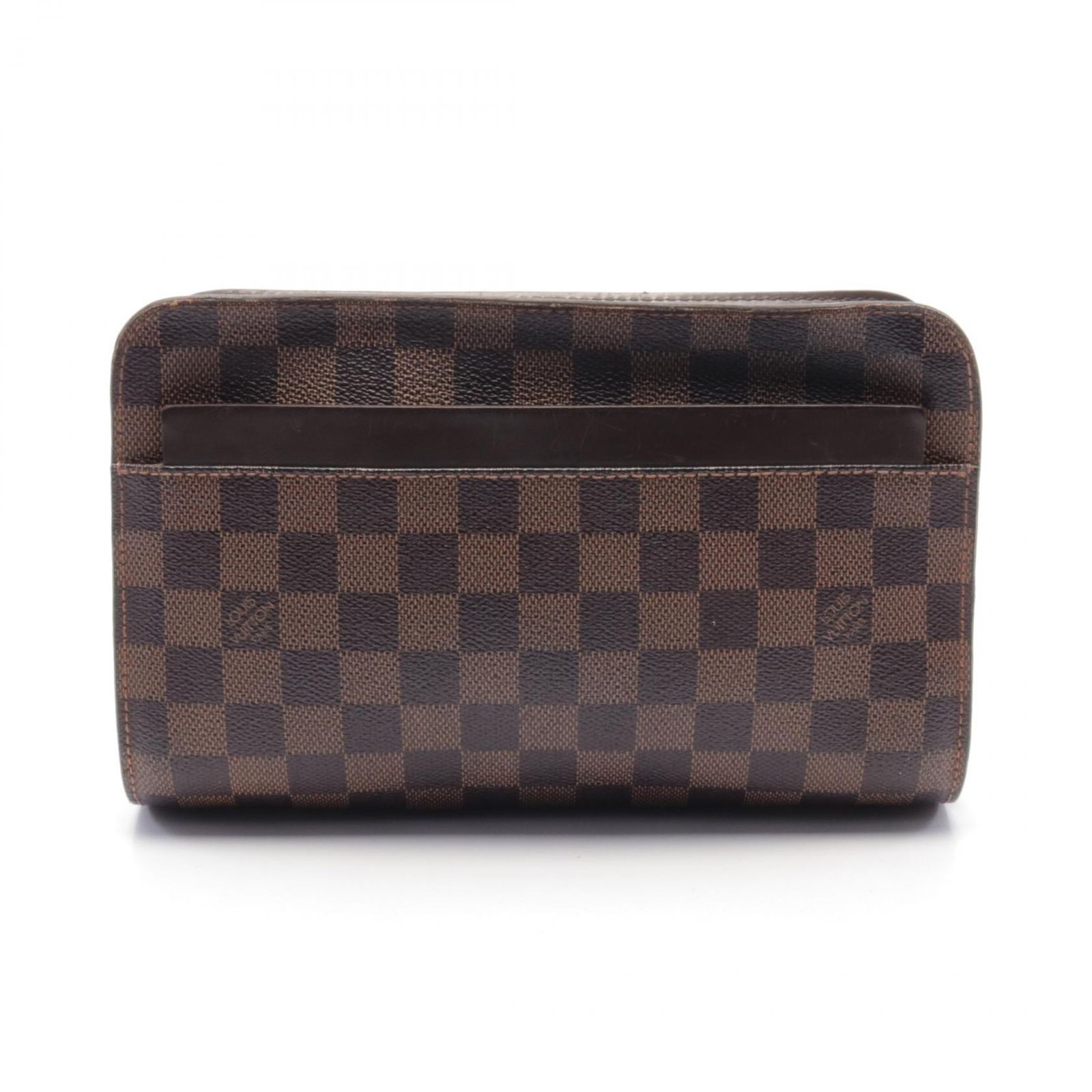 ルイ・ヴィトン LOUIS VUITTON セカンドバッグ クラッチバッグ サンルイ ダミエエベヌ N51993 PVCコーティングキャンバス レザー サンルイ メンズ Used B