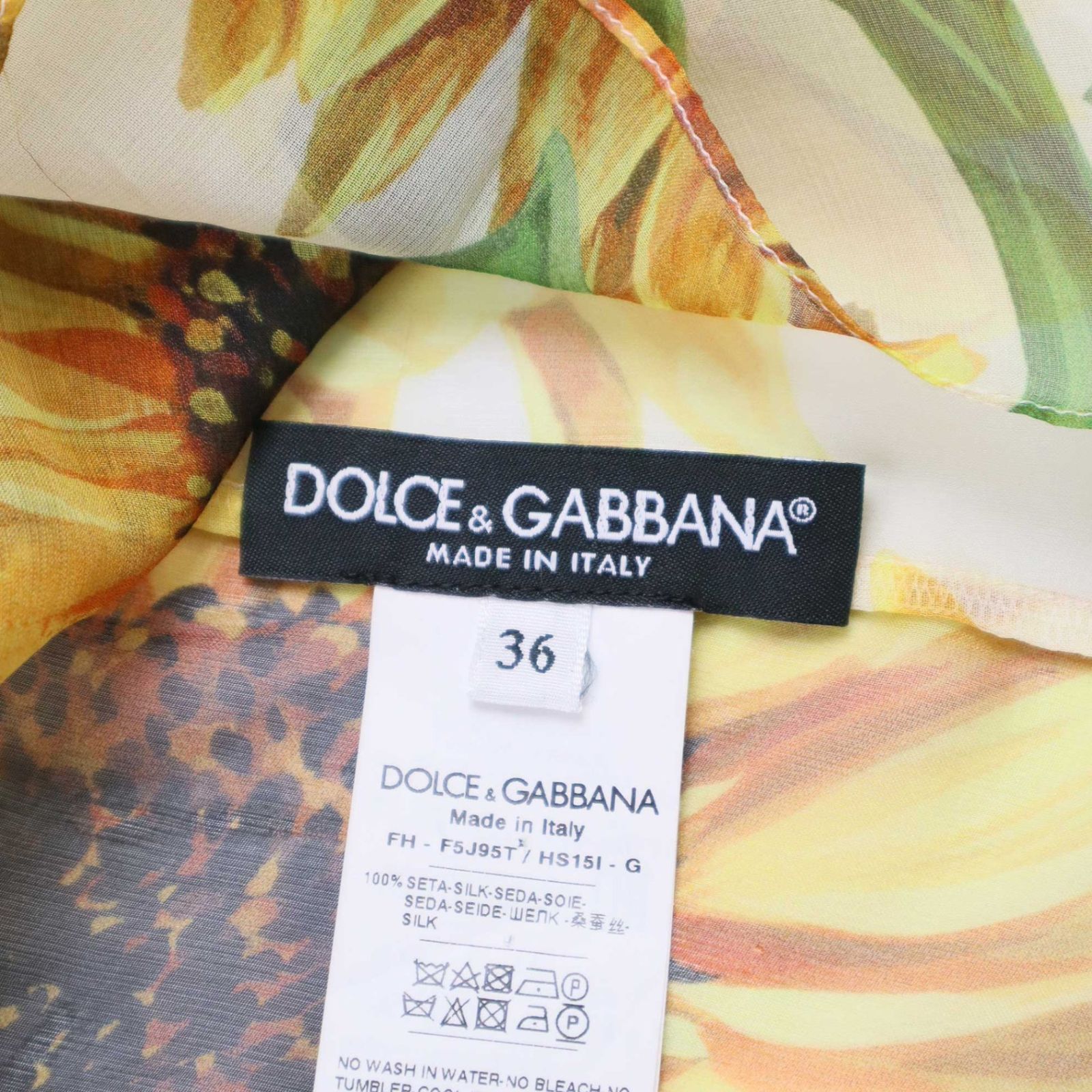 DOLCE&GABBANA ドルチェ＆ガッバーナ サンフラワーボウタイ