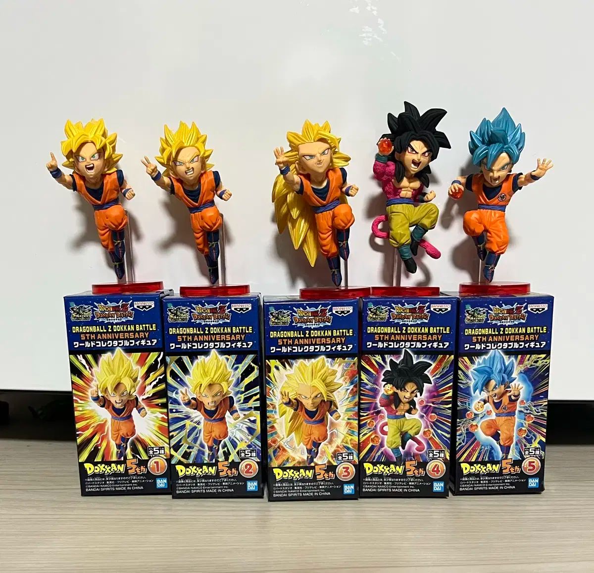 ドラゴンボール　ワーコレ　ドッカンバトル 5周年 フィギュアセット ドラゴンボール ドッカンバトル 5 記念日 ワールドコレクタブル