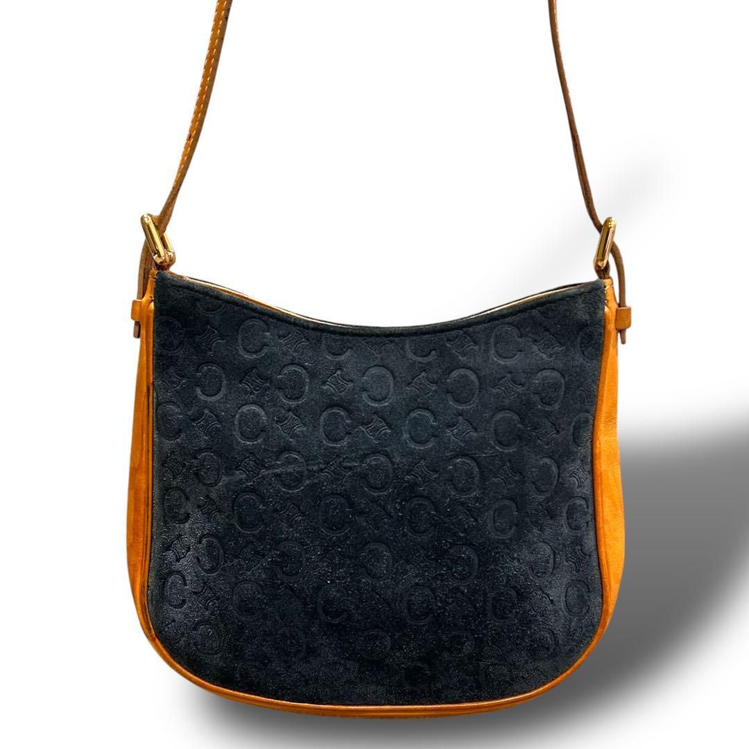 美品 正規品 本物保証 CELINE セリーヌ マカダム柄 スエード 