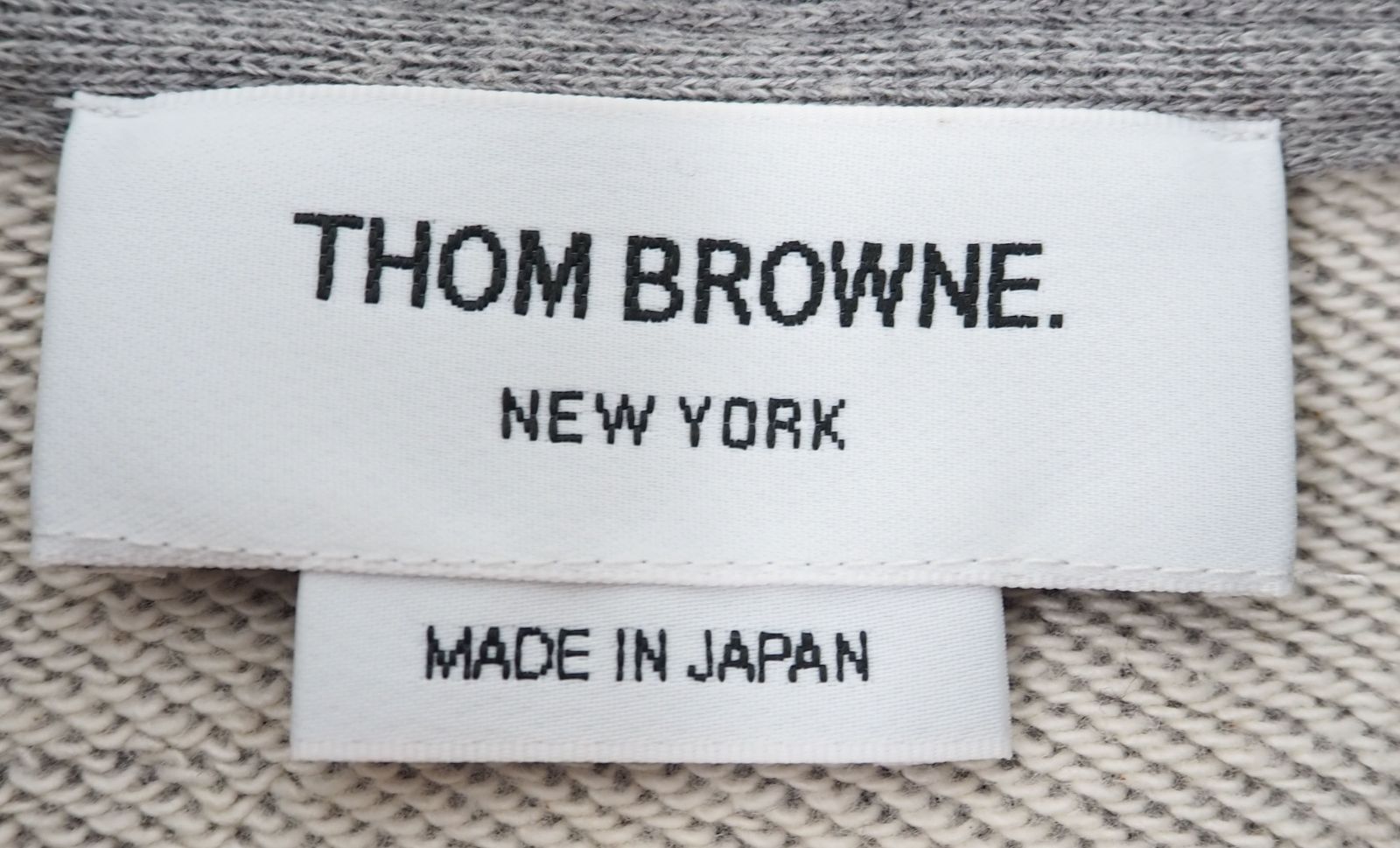 THOM BROWNE/トムブラウン 4bar クラシック ジップアップパーカー グレー サイズ40