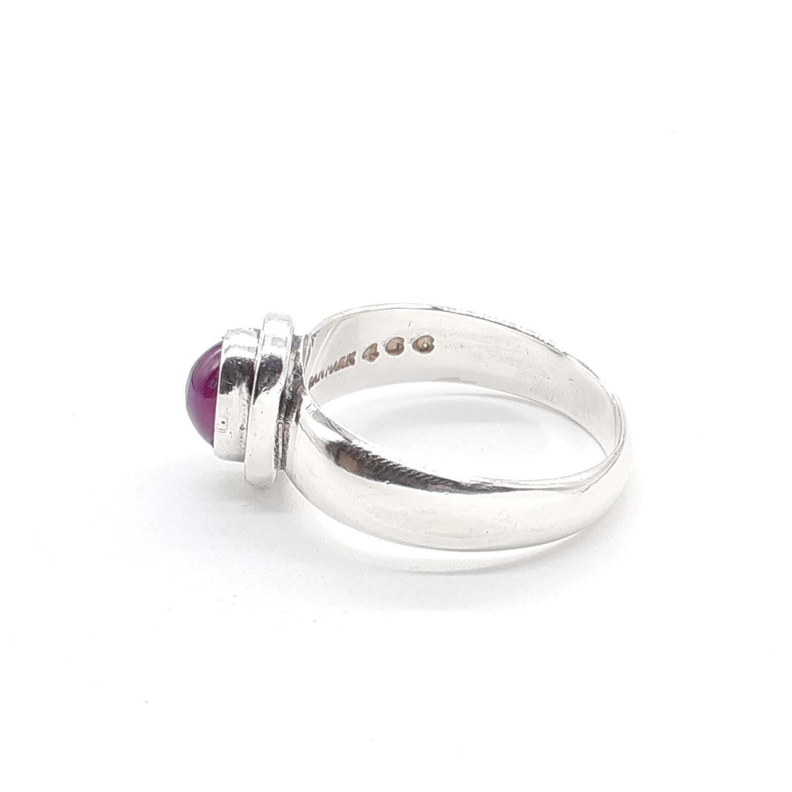 再値下げ　ジョージジェンセン　ルビー　リング Offspring sterling silver with diamonds ring combination