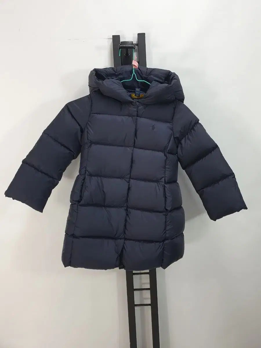 ポロラルフローレン キッズ ロングダウンジャケット ネイビー 4t