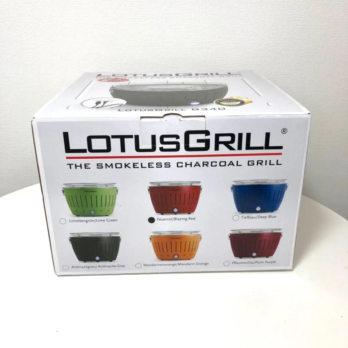 Lotus grill(ロータスグリル) G340 お試し炭付 レッド G-RO-34P