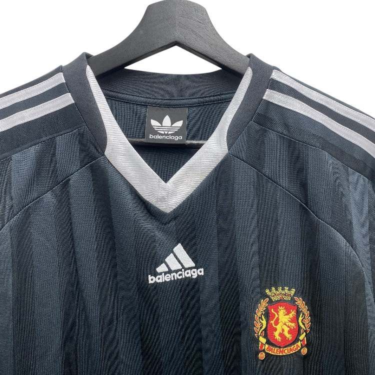 adidas アディダス サッカー バレンシア ユニフォーム ゲームシャツ BALENCIAGA×adidas 23SS Soccer T-Shirt Redオーバーサイズ