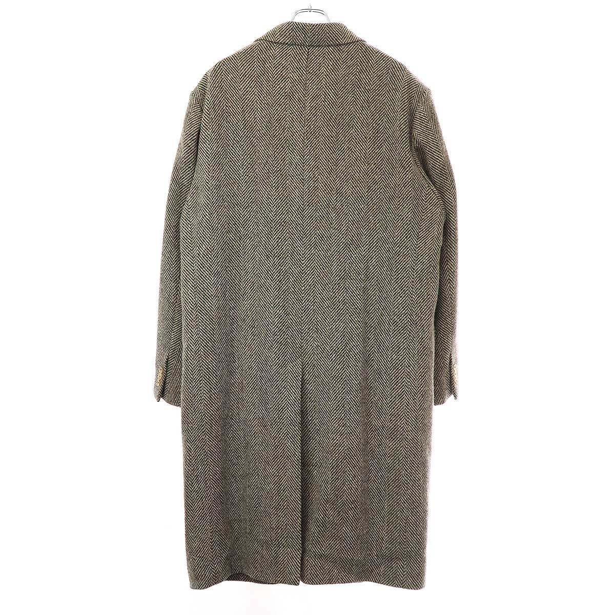 AURALEE オーラリー 24AW LAMA SHETLAND WOOL TWEED CHESTERFIELD COAT 
