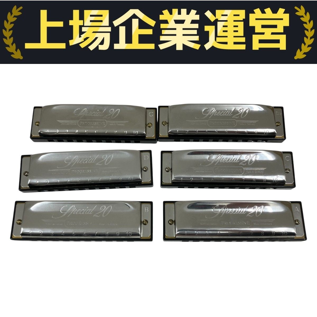 MAJORBOY TOMBO HOHNER GOLDEN MELODY 他 ハーモニカ 6個セット 10ホール メジャーボーイ 楽器 ケース付 O10355879