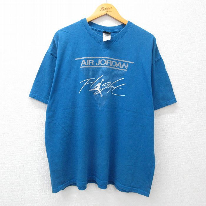 XL/古着 ナイキ NIKE 半袖 ビンテージ Tシャツ メンズ 00s マイケルジョーダン エアジョーダン 刺繍 大きいサイズ コットン クルーネック 