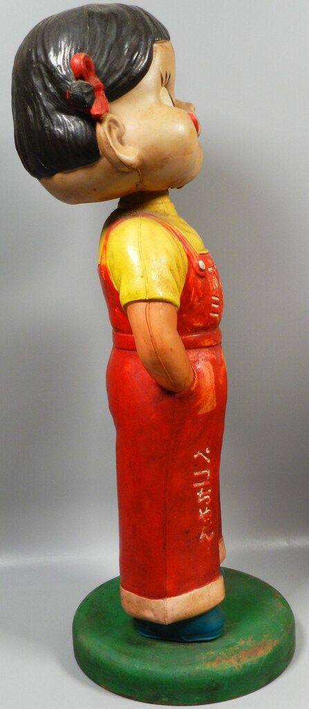 不二家 首振り人形 ペコちゃん首振り人形(全身セルロイド-バックル有