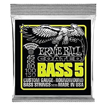 -非常に良い ERNIE BALL 3836 ベース弦 5弦 45-130 5-STRING COATED REGULAR SLINKY BASS コーテッド レギュラー スリンキー ベース