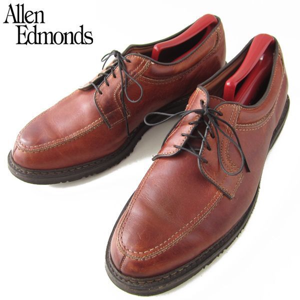 USA製 アレンエドモンズ Wilbert Uチップ シューズ 茶系 10D 28cm