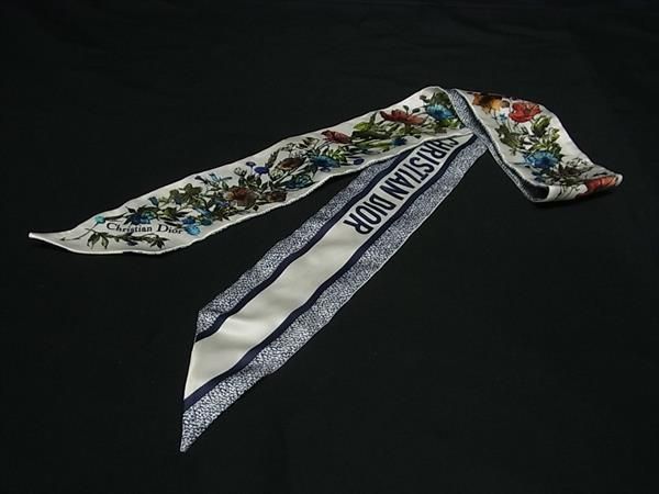 ChristianDior クリスチャンディオール ミッツァ リボンスカーフ □新品□未使用□ ChristianDior クリスチャンディオール D-Floral