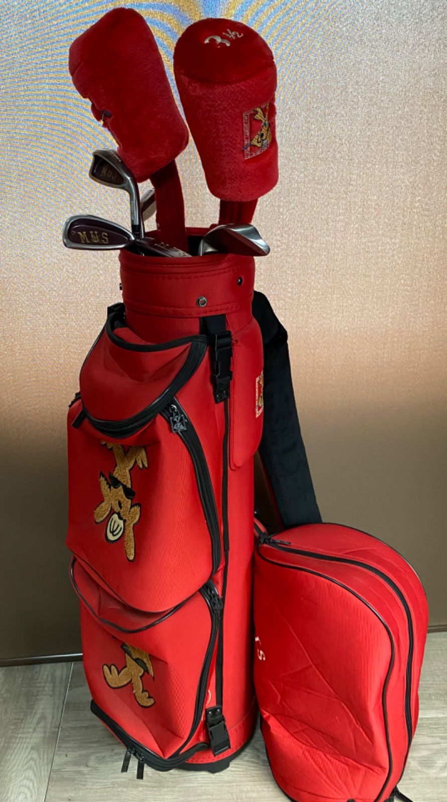 M.U.SPORT★ミエコウエサコ★レディースクラブ７本セット★キャディバック付 ミエコウエサコ MUスポーツ ゴルフクラブセット レディース 計7本