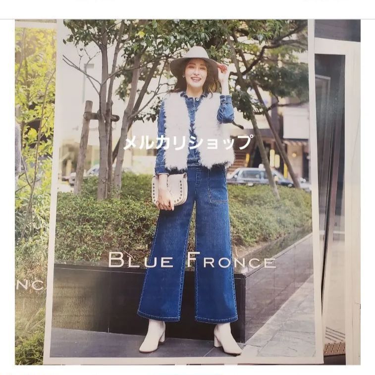 Bluefronce 定番 ISKOデニムワイドパンツ 2025秋 ストレッチ ウェストゴムリブ仕様 S|M|L|LL 4色展開