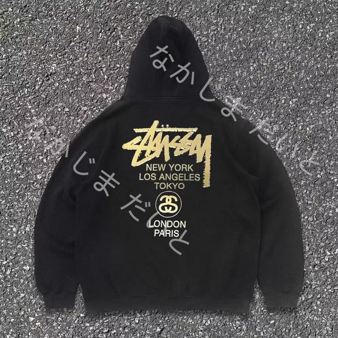 新品 未使用 STUSSY ステューシー パーカー ブラック こくしょく M L XL - メルカリ