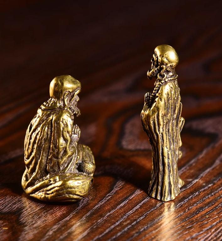 達磨仏像 置物 老樹達磨羅漢 銅製 装飾品   工芸品 美術品 達磨仏像 置物 老樹達磨羅漢 銅製 装飾品 工芸品 美術品 - メルカリ