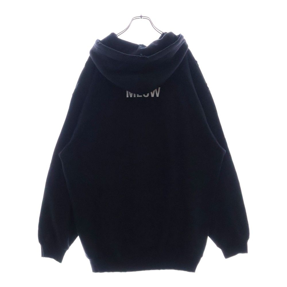 BALENCIAGA 猫プリント ブラックパーカー foodie BALENCIAGA (バレンシアガ) I Love Cat Hoodie キャット 猫 フォト