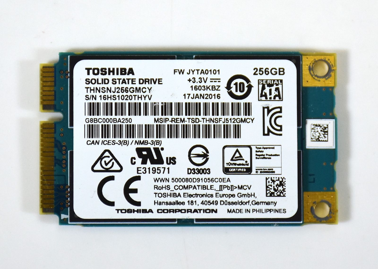 SSD Toshiba 東芝 mSATA SSD 256GB 10枚セット