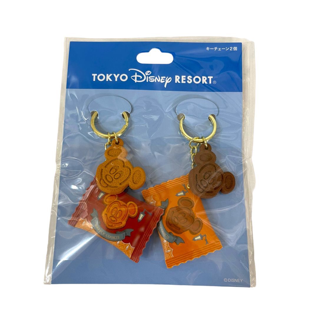 ディズニー キーチェーン 2個セット【ワッフル】ミッキー 東京