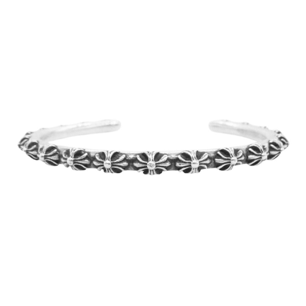 CHROME HEARTS クロムハーツ 原本無 BANGLE CROSS クロスバンドバングル ブレスレット シルバー系