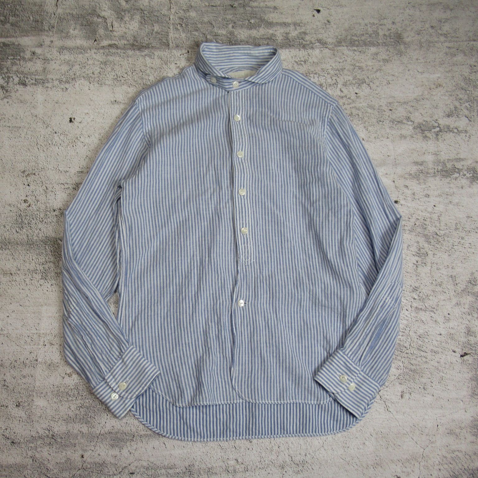 HAVERSACK / ハバーサック Cotton Ramie Stripe Shirts - メルカリ